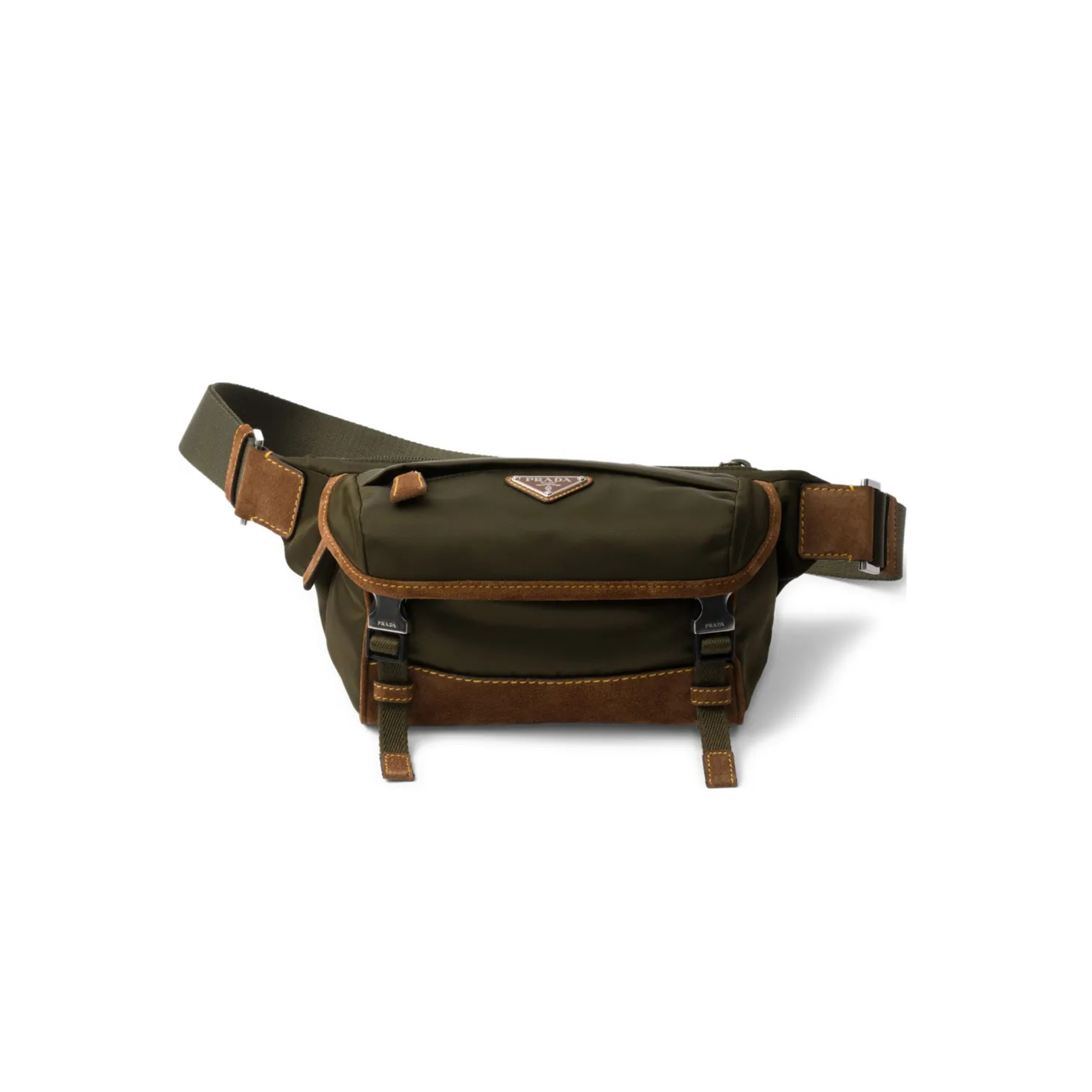 Pra*a small canvas utility shoulder bag 2vh171 (20*12.5*10cm)